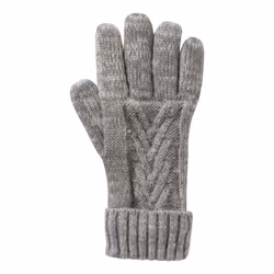 Mountain Warehouse Womens/Ladies Thinsulate Cable Knit Winter Gloves - One Size, Grey