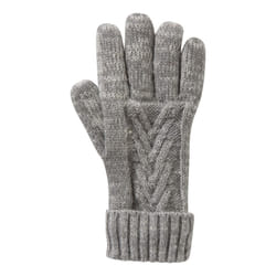 Mountain Warehouse Womens/Ladies Thinsulate Cable Knit Winter Gloves - One Size, Grey