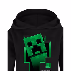 Minecraft Childrens/Kids Inside Creeper Hoodie - 7-8 Years, Black