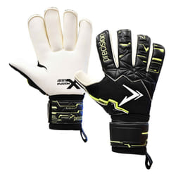 Precision Childrens/Kids Fusion X Pro Giga Roll Finger Gloves - 6, Black/Fluorescent Yellow