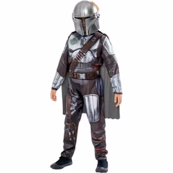 Rubies Boys Star Wars: The Mandalorian Costume - 7-8 Years, Brown/Silver