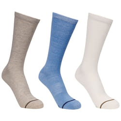 Trespass Unisex Adult Heathan Socks (Pack of 3) - 7 UK-11 UK, Oatmilk/Cream/Storm Blue
