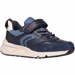 Geox Boys Rooner Trainers - 11 UK Child, Navy/Dark Red
