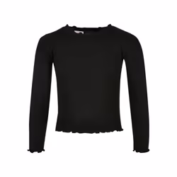 Urban Classics Girls Short Ribbed Long-Sleeved T-Shirt