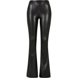 Urban Classics Womens/Ladies Synthetic Leather Flared Trousers