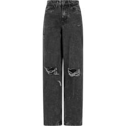 Urban Classics Womens/Ladies 90's Denim Distressed Wide Leg Trousers
