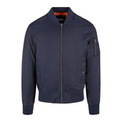 Urban Classics Mens Basic Bomber Jacket - L, Navy