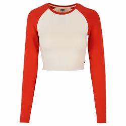 Urban Classics Womens/Ladies Retro Organic Long-Sleeved Crop T-Shirt