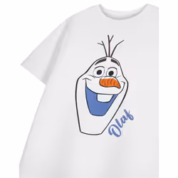 Disney Girls Olaf Short-Sleeved T-Shirt - 9-10 Years, White
