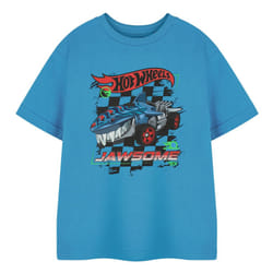 Hot Wheels Boys Jawsome T-Shirt - 11-12 Years, Blue
