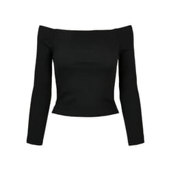 Urban Classics Womens/Ladies Ribbed Off Shoulder Long-Sleeved Top