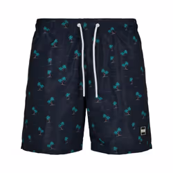 Urban Classics Mens Patterned Swim Shorts