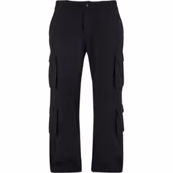 Urban Classics Mens Double Pocket Cargo Trousers - 30R, Black