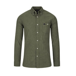 Raging Bull Mens Brushed Twill Long-Sleeved Shirt - M, Khaki Green