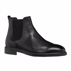 Geox Mens Tiberio Leather Ankle Boots - 10 UK, Black