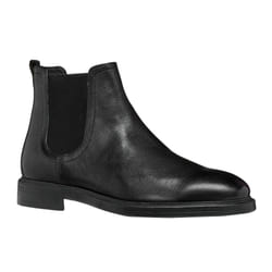 Geox Mens Tiberio Leather Ankle Boots - 10 UK, Black