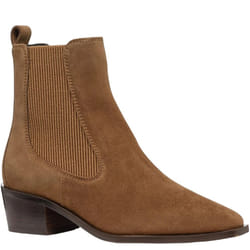 Geox Womens/Ladies Leather Ankle Boots - 7 UK, Mud