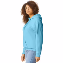 Gildan Unisex Softstyle Midweight Hoodie - M, Sky Blue