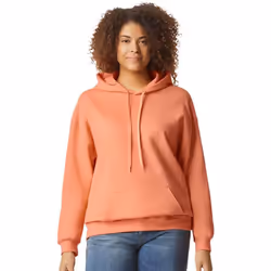 Gildan Unisex Softstyle Midweight Hoodie - M, Tangerine