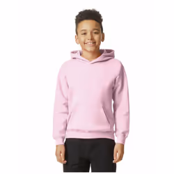 Gildan Childrens/Kids Softstyle Plain Midweight Hoodie - 12-13 Years, Light Pink