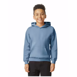Gildan Childrens/Kids Softstyle Plain Midweight Hoodie - 5-6 Years, Stone Blue