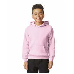 Gildan Childrens/Kids Softstyle Plain Midweight Hoodie - 7-8 Years, Light Pink
