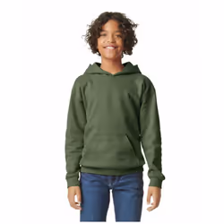 Gildan Childrens/Kids Softstyle Plain Midweight Hoodie - 9-11 Years, Military Green