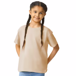 Gildan Childrens/Kids Cotton Lightweight T-Shirt - 5-6 Years, Sand