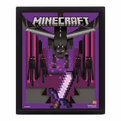 Minecraft Ender Dragon Duel Lenticular 3D Print
