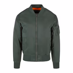 Urban Classics Mens Basic Bomber Jacket - M, Olive
