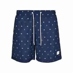 Urban Classics Mens Patterned Swim Shorts