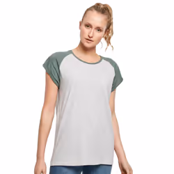 Urban Classics Womens/Ladies Contrast Raglan T-Shirt - S, Light Grey/Pale Leaf