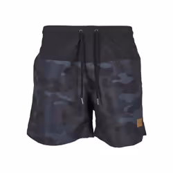 Urban Classics Mens Block Swim Shorts - M, Black/Dark Camo