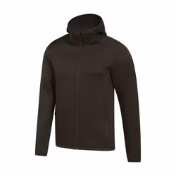 Mountain Warehouse Mens Hike Active Full Zip Hoodie - 3XL, Dark Khaki