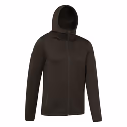 Mountain Warehouse Mens Hike Active Full Zip Hoodie - 3XL, Dark Khaki