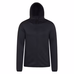 Mountain Warehouse Mens Hike Active Full Zip Hoodie - S, Black