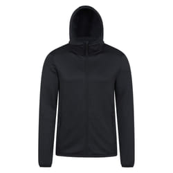 Mountain Warehouse Mens Hike Active Full Zip Hoodie - S, Black
