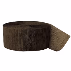 Unique Party Crepe Paper Streamers - One Size, Brown