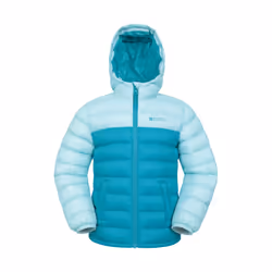 Mountain Warehouse Childrens/Kids Seasons Colour Block Padded Jacket - 7-8 Years, Teal