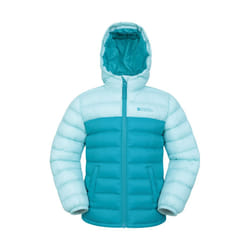 Mountain Warehouse Childrens/Kids Seasons Colour Block Padded Jacket - 7-8 Years, Teal