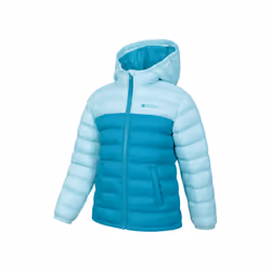Mountain Warehouse Childrens/Kids Seasons Colour Block Padded Jacket - 7-8 Years, Teal