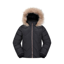 Mountain Warehouse Childrens/Kids Galaxy Short Padded Jacket - 7-8 Years, Black