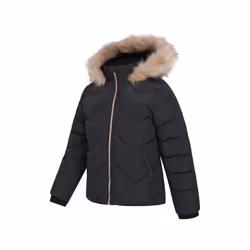 Mountain Warehouse Childrens/Kids Galaxy Short Padded Jacket - 7-8 Years, Black