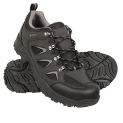Mountain Warehouse Mens Adventure Waterproof Walking Shoes - 8 UK, Black