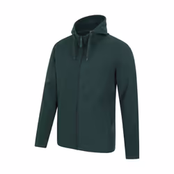 Mountain Warehouse Mens Camber Fleece Full Zip Hoodie - XXS, Dark Green