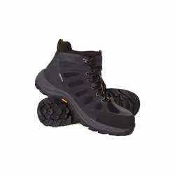 Mountain Warehouse Mens Vertex Extreme Suede Waterproof Boots - 7 UK, Grey