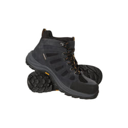 Mountain Warehouse Mens Vertex Extreme Suede Waterproof Boots - 7 UK, Grey