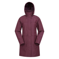 Mountain Warehouse Womens/Ladies Cloudburst Textured Waterproof Jacket - 16 UK, Burgundy