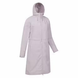 Mountain Warehouse Womens/Ladies Hilltop Extra Long Waterproof Jacket - 18 UK, Light Beige