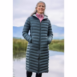 Mountain Warehouse Womens/Ladies Florence Extra Long Padded Jacket - 8 UK, Dark Khaki